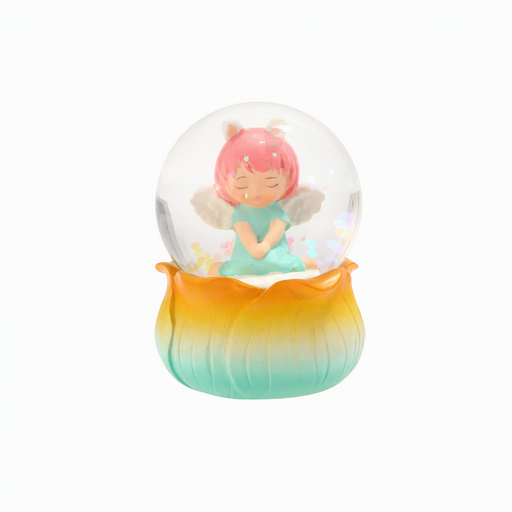 安妮宝贝花间晶灵水晶球盲盒 渐变花瓣水晶球摆件