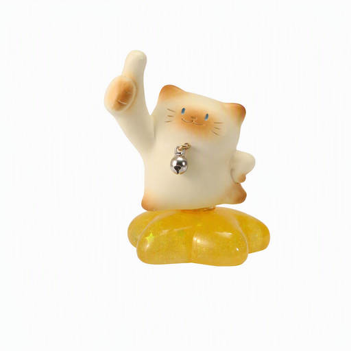 猫猫PAI乐无忧转转盲盒 奶橘猫可转转摆件